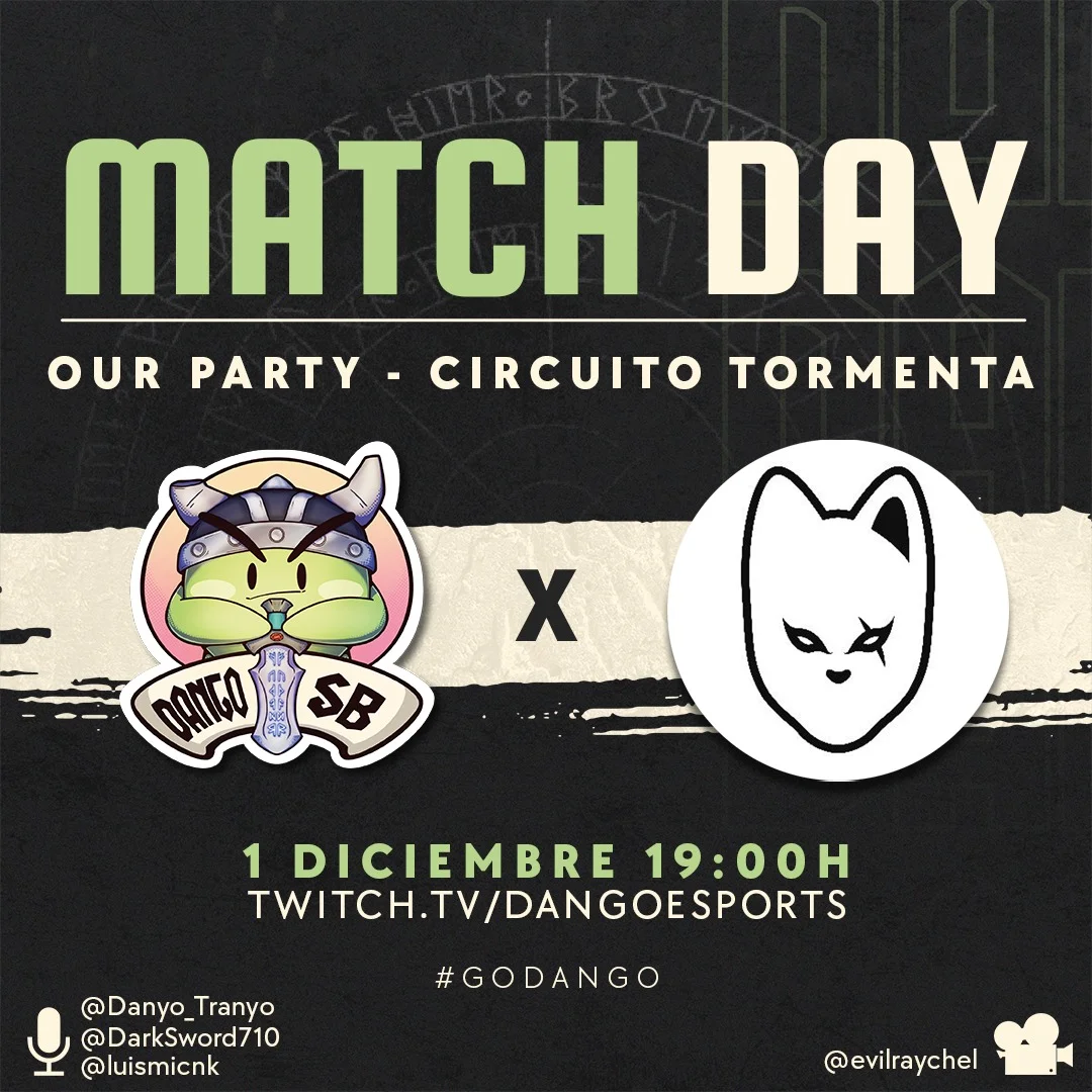CircuitoTormenta_OurParty__Dango esports_Poster